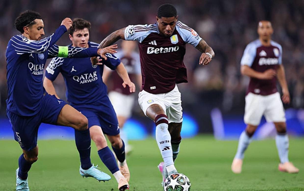 欧冠巴黎5比3维拉晋级，防线不足险出局，各踢半场好球